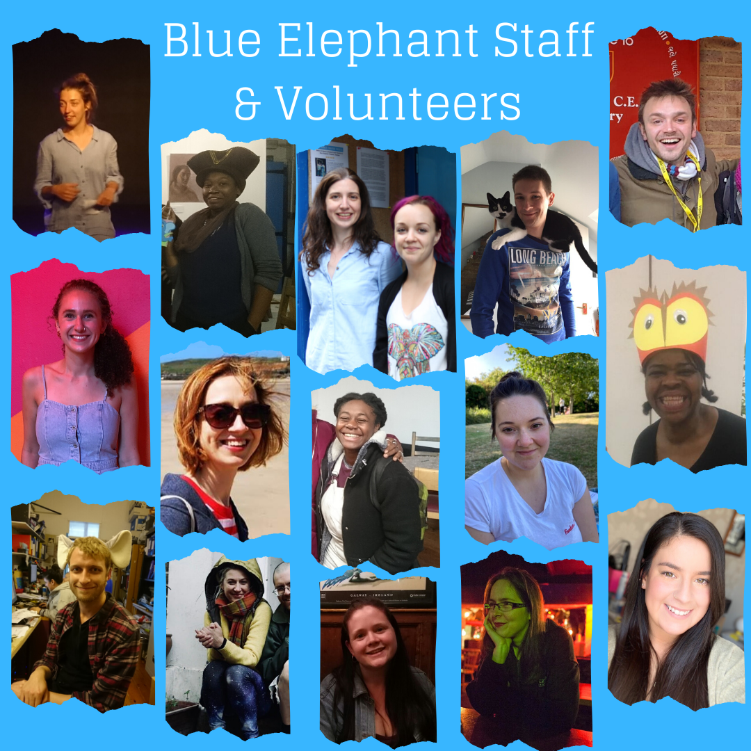 Composite picture of Blue Elephant Theatre staff and volunteers